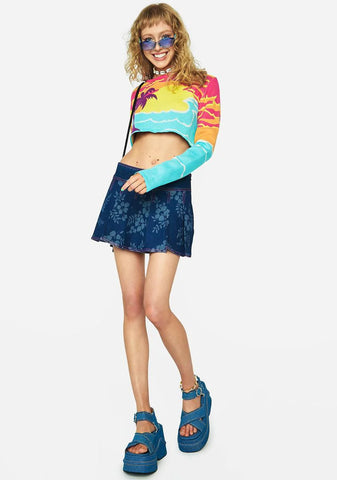 Wish You Were Here Crop Sweater