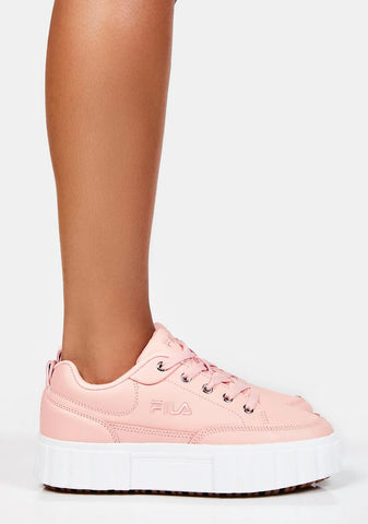 Peach Sandblast Low Sneakers