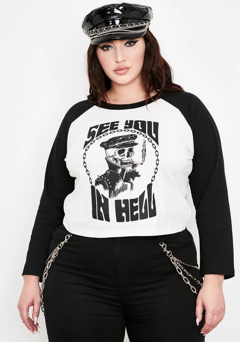 Raging Road To Hell Raglan Tee