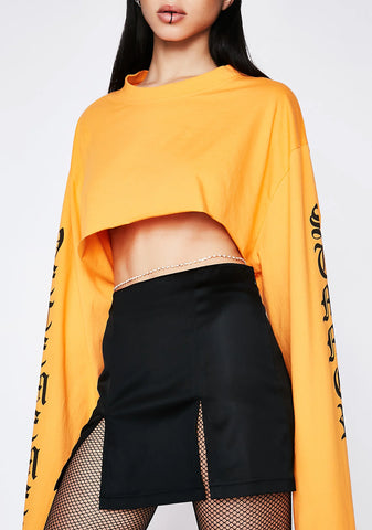 Slit It Up Mini Skirt