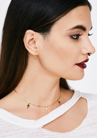 Life Of Sin Cross Choker