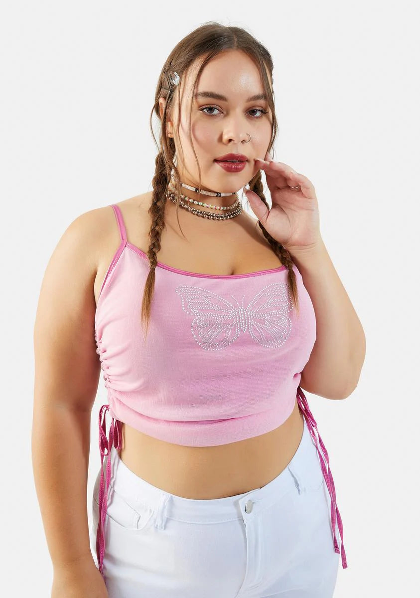Plus Another Wonder Rhinestone Crop Tank