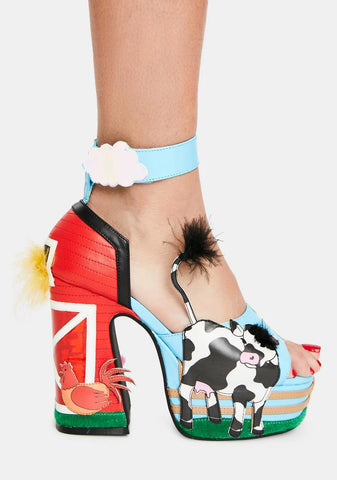 Animal Playhouse Platform Heels