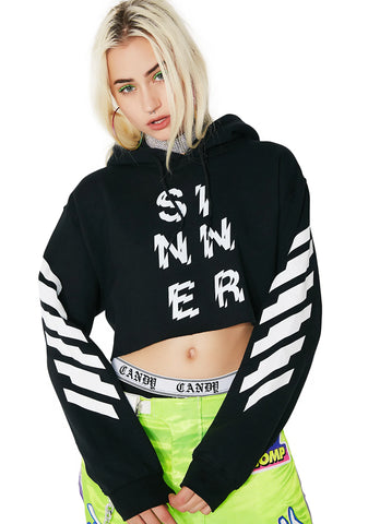 Sinner Cropped Hoodie
