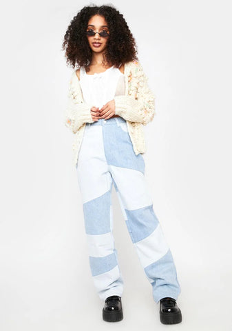 Applause Please Two Tone Denim Jeans