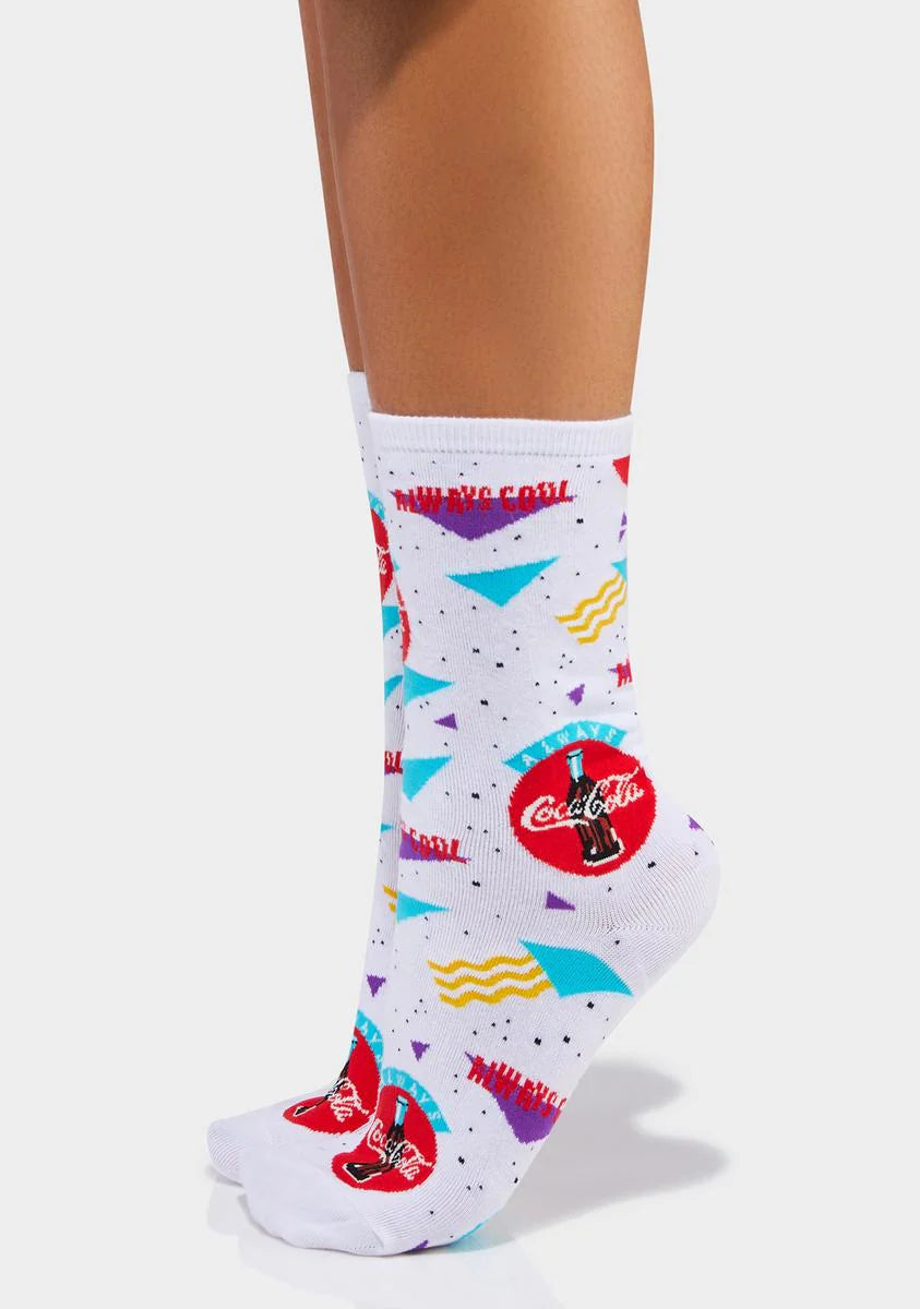 90s Coca Cola Crew Socks