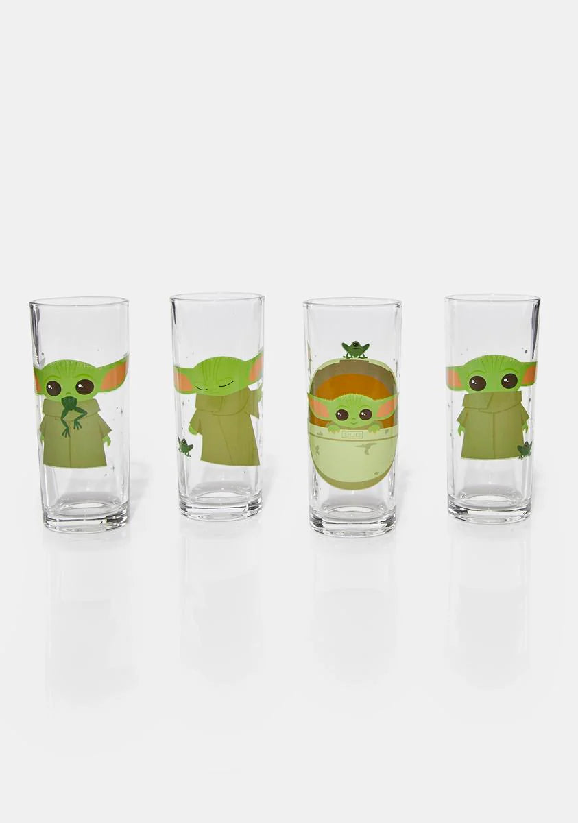 The Child Frog 4-Piece Glass Cup Set