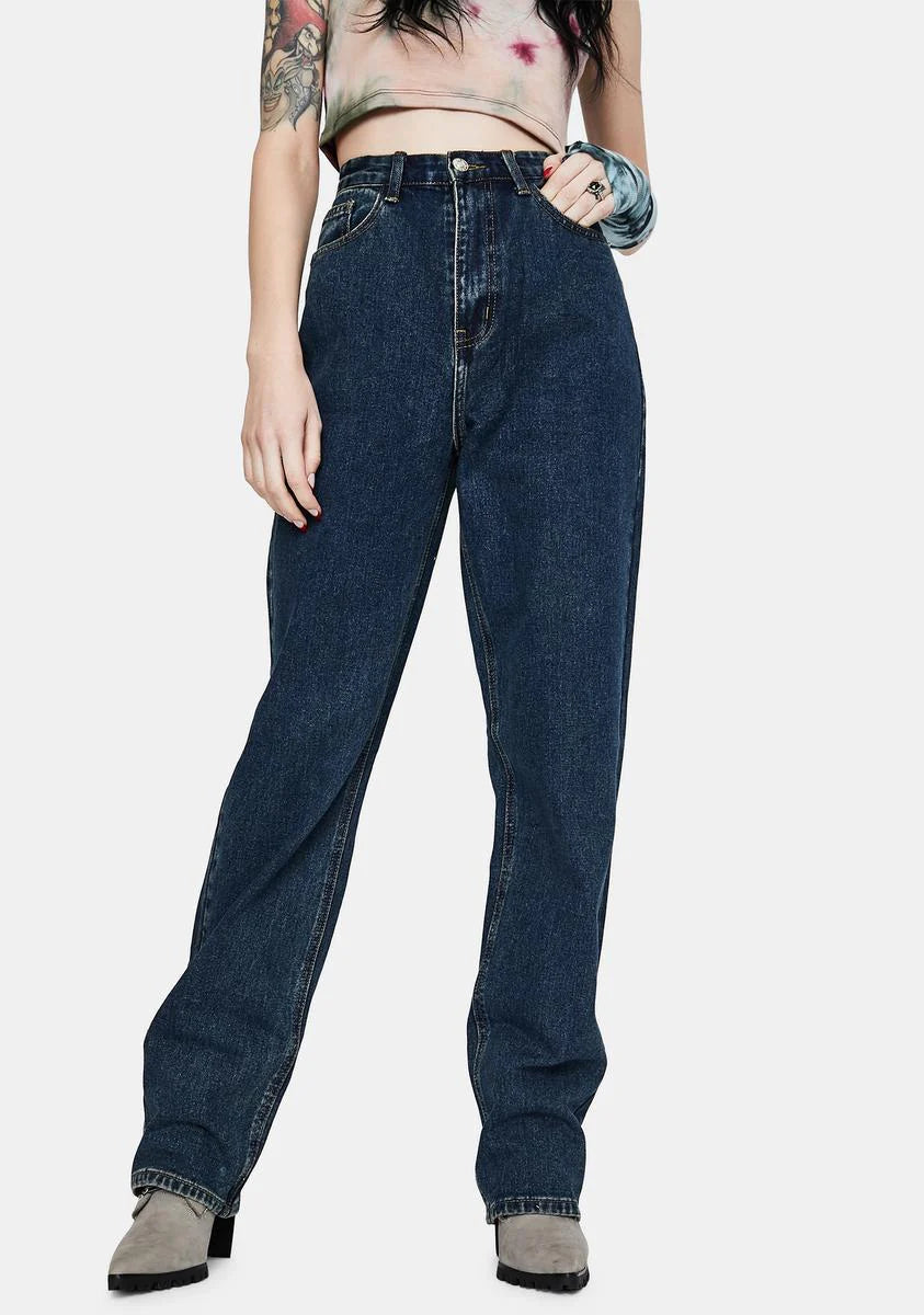 Dark Wash Wide Leg Jeans