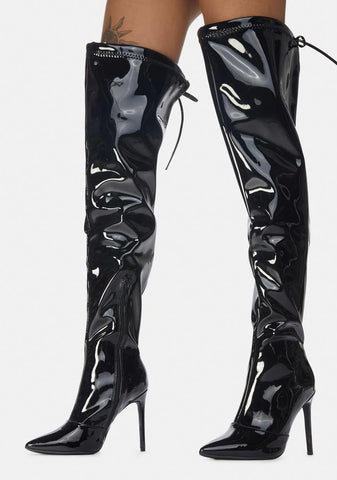 Time For Danger Thigh High Boots