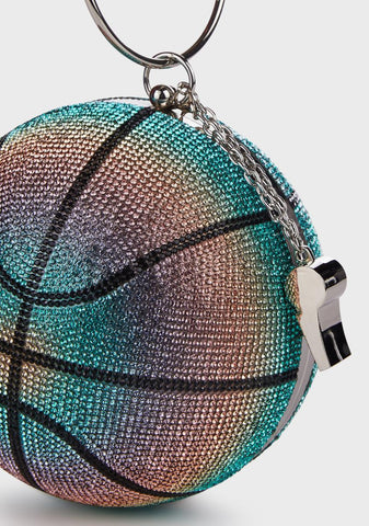Slam Dunk Rhinestone Basketball Bag