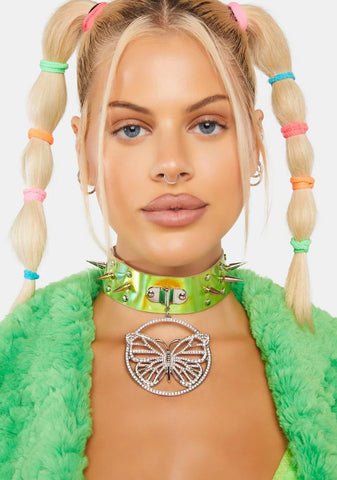 Feel The Electricity Holographic Choker