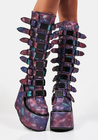 Blue Reflective Trinity Boots