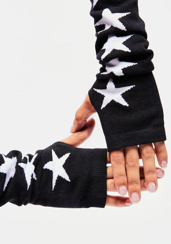 Star Cutout Arm Warmers