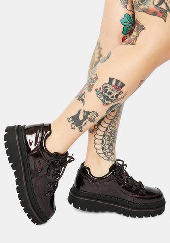 Burgundy Jammers Cool Block Oxfords