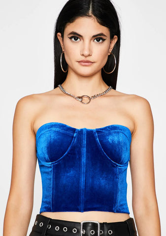 Royal Hots For You Velvet Bustier