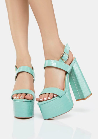 Sage Can't Be Tamed Platform Heels