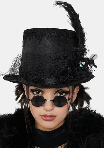 Abandoned Carnival Gothic Top Hat