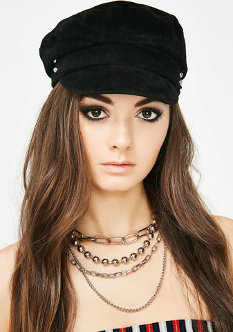 Baker Boy Velvet Hat