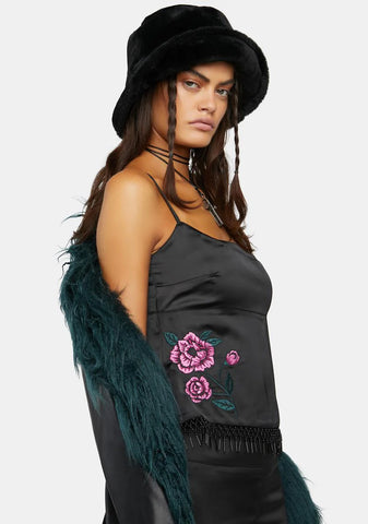 Disappear Into You Satin Tank