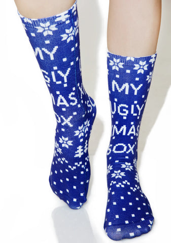 Ugly Xmas Sox Crew Socks