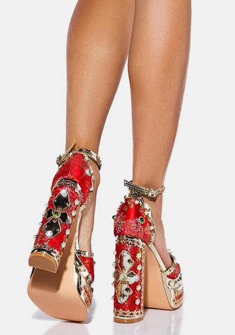 Aim For The Eyes Platform Heels