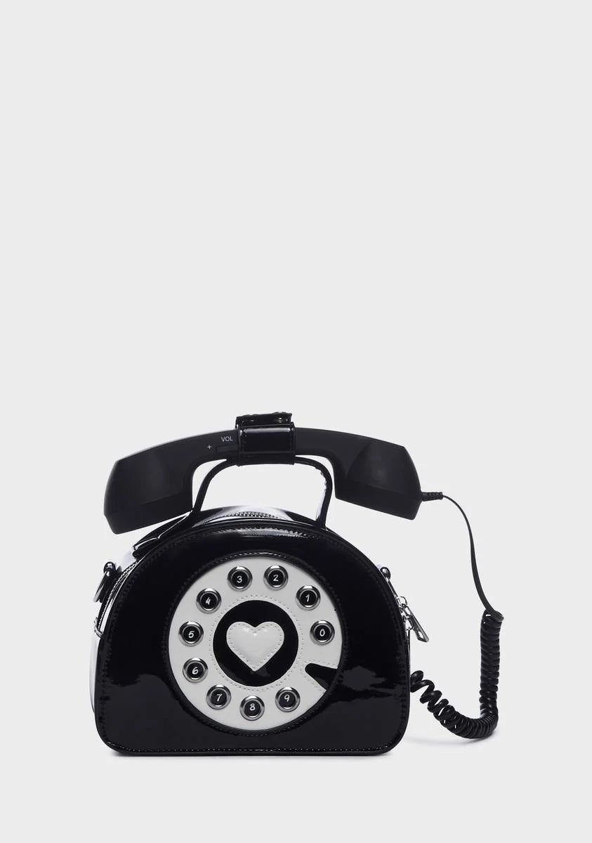 Midnight Hello Operator? Crossbody Purse