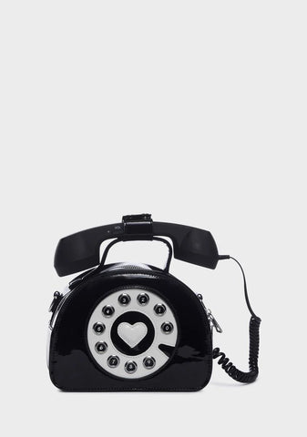 Midnight Hello Operator? Crossbody Purse