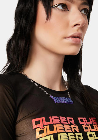 They Them Pronouns Necklace