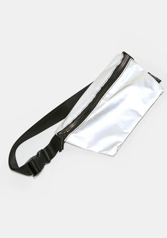 Silver Reflective Fanny Pack