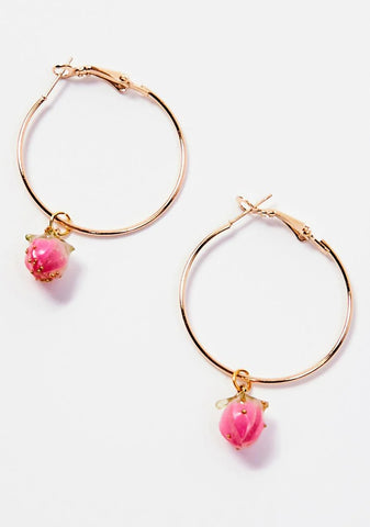 Baby Buy Me Berries Hoop Earrings