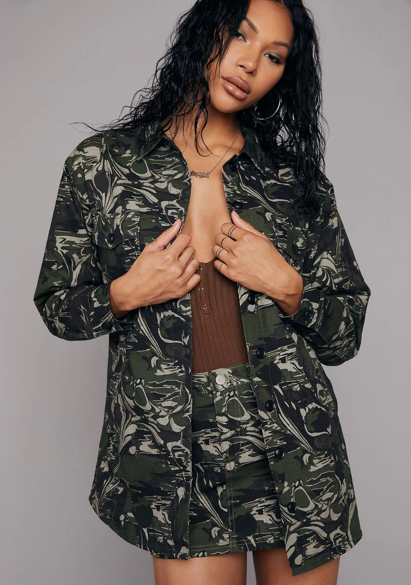 I'm A Catch Printed Jacket