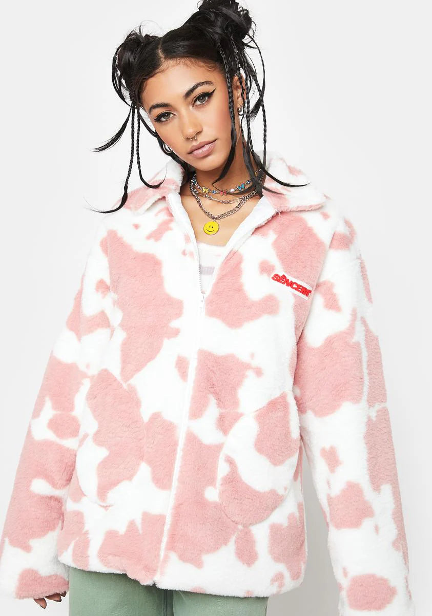 In A Good Moood Fuzzy Jacket