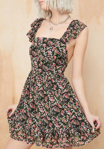 Springtime Sadness Apron Dress