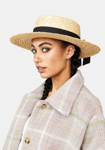Cottage Dreams Wide Brim Straw Hat