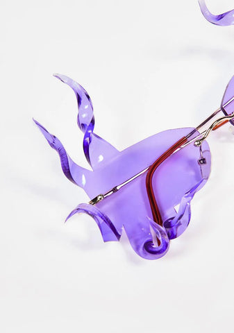 Monster 1 Neon Purple Sunglasses