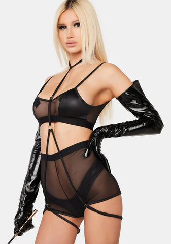 Total Domination Sheer Lingerie Set