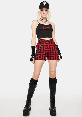 Checkmate Goth Shorts