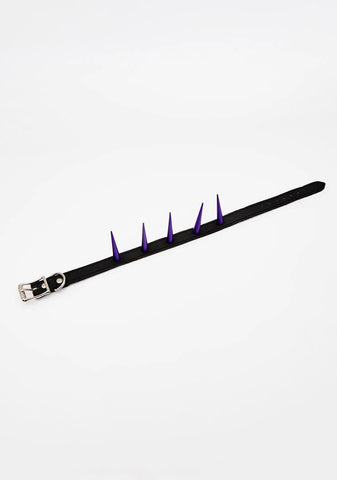 Purple Super Long Spike Choker