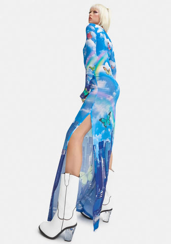 Modern Utopia Mesh Maxi Dress