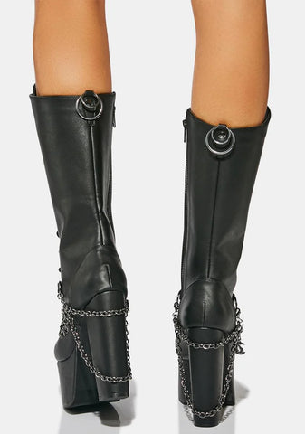 Vampire Teeth Platform Boots