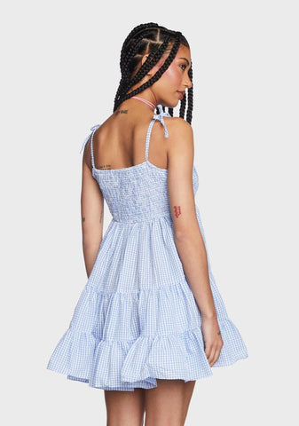 Sky Two Step Dance Mini Dress