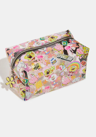 X Spongebob Sticker Makeup Bag