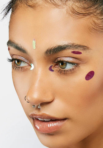 Multi Iridescent Dazzle Dots Eye Decor