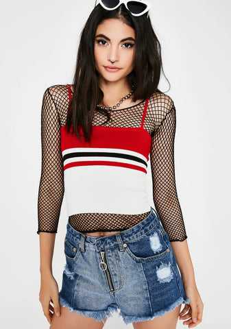 Zip Off Denim Shorts