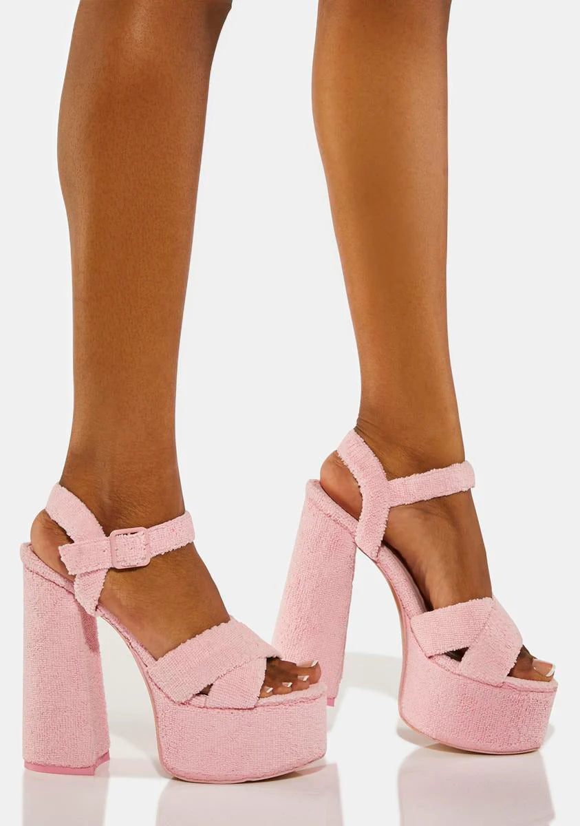 Pink Content Platform Heels