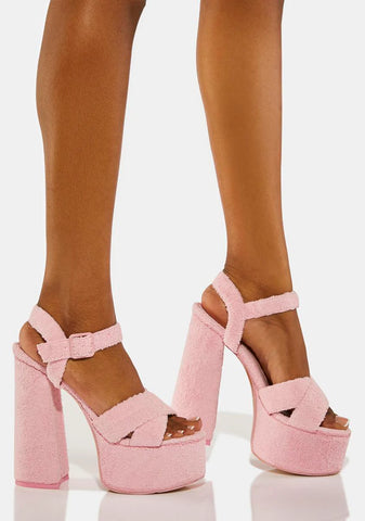 Pink Content Platform Heels