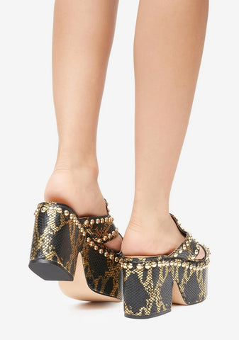 Barstyn Snakeskin Platforms