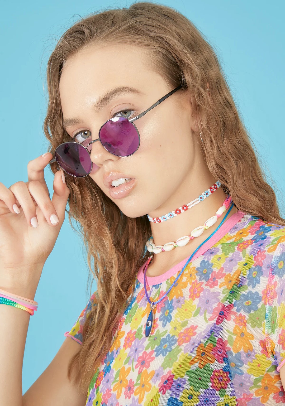 Ride The Tides Round Sunglasses