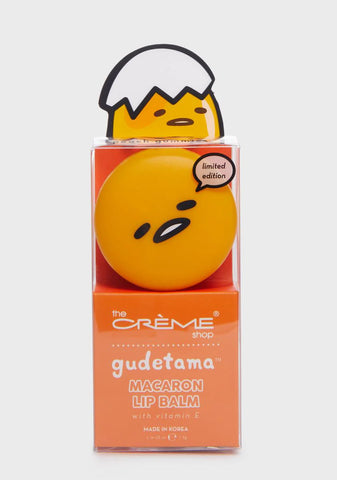 Peach Gummies Gudetama Macaron Lip Balm