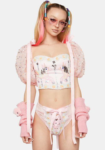 Pink Sideshow Princess Shorts